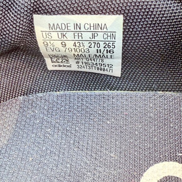 Adidas Adipower Men's Cross Training Shoes Size 9.5 Gray & Red Sneakers - Picture 5 of 9